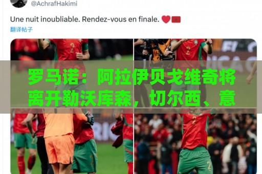 罗马诺：阿拉伊贝戈维奇将离开勒沃库森，切尔西、意甲俱乐部有意