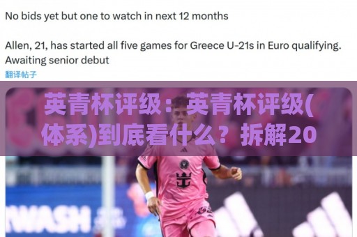 英青杯评级：英青杯评级(体系)到底看什么？拆解2026赛季青训梯队分档逻辑与(英青杯评级)背后的成长信号🌷最全手机信誉体球网半全场动画水位精彩片段流畅代理