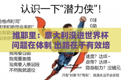 维耶里：意大利没进世界杯问题在体制 出路在于有效培养年轻球员